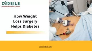 Can Weight loss surgery helps diabetes patients?