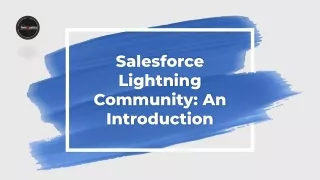 salesforce lightning community an introduction