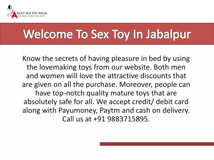 welcome to sex toy in jabalpur