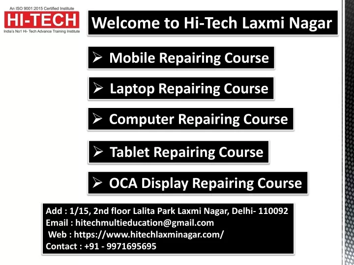 welcome to hi tech laxmi nagar
