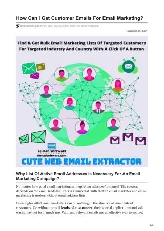 how can i get customer emails for email marketing