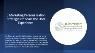 5 Marketing Personalization Strategies to Scale the User Experience _