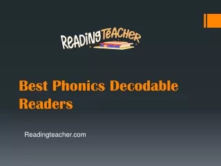 Best Phonics Decodable Readers - Readingteacher.com