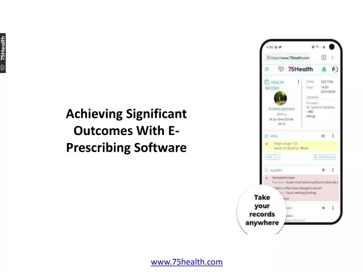 achieving significant outcomes with e prescribing