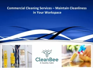 Commercial Cleaning Services – Maintain Cleanliness in Your Workspace