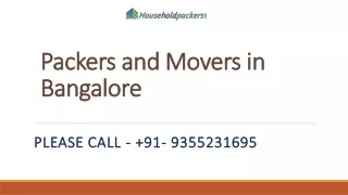 packers and movers in bangalore