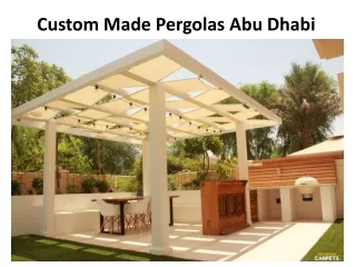 custom made pergolas abu dhabi