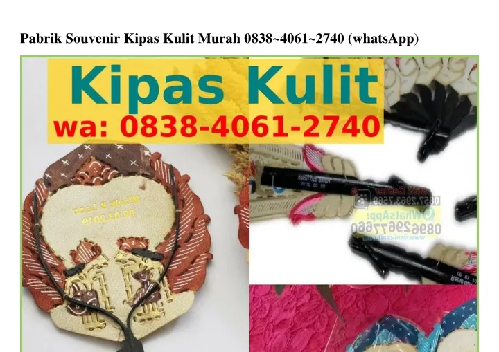 pabrik souvenir kipas kulit murah 0838 4061 2740