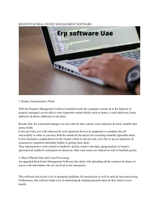 benefits of real estate management software