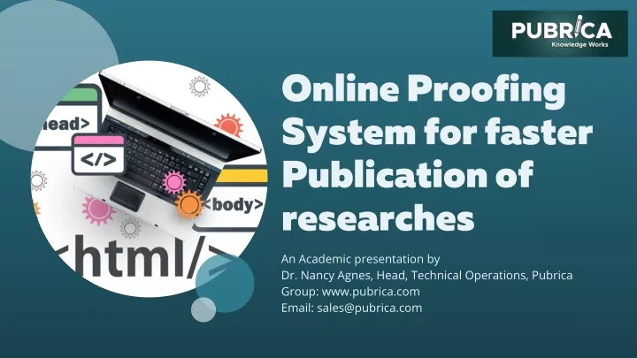 online proofing system for faster publication