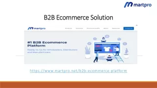 b2b ecommerce solution