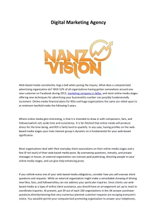 marketing company in dallas