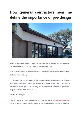how general contractors near me define