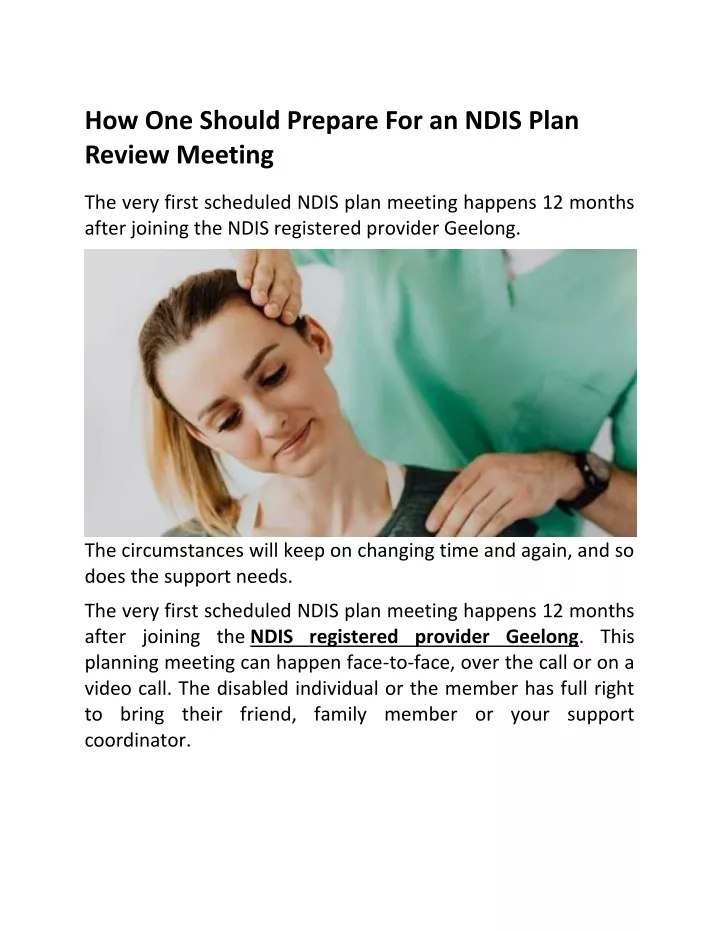 how one should prepare for an ndis plan review