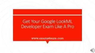 get your google lookml developer exam like a pro