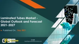 Laminated Tubes Market - Global Outlook and Forecast 2021-2027