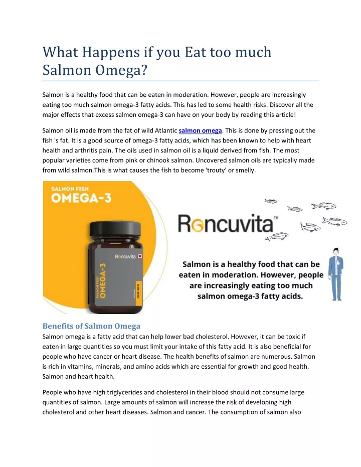 what happens if you eat too much salmon omega