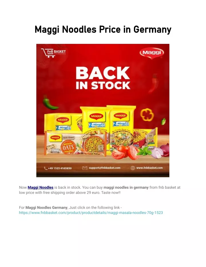 maggi noodles price in germany maggi noodles