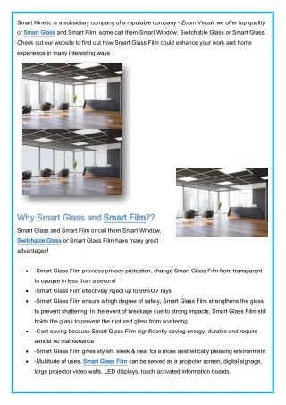 Smart Glass Film
