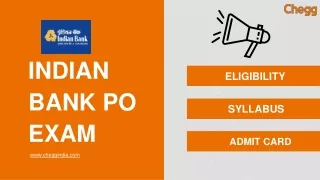 indian bank po exam