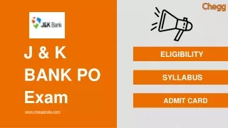 j k bank po exam
