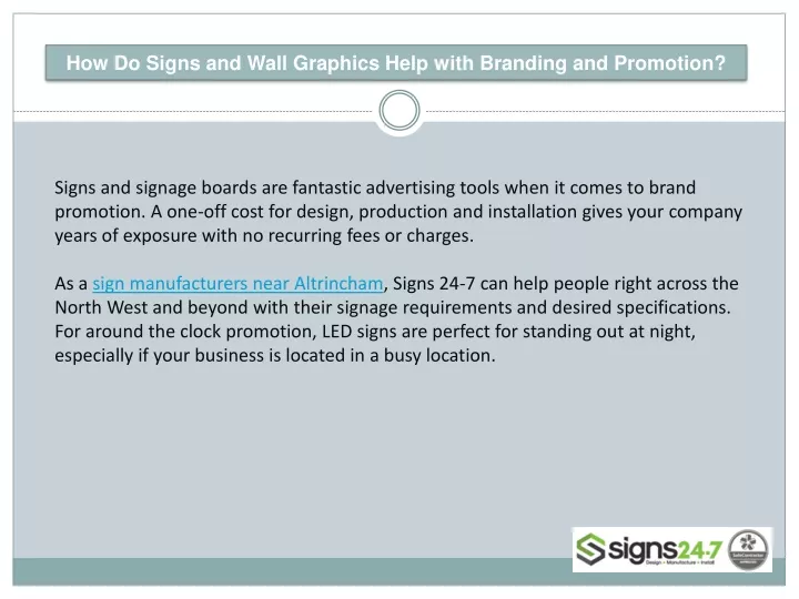 how do signs and wall graphics help with branding