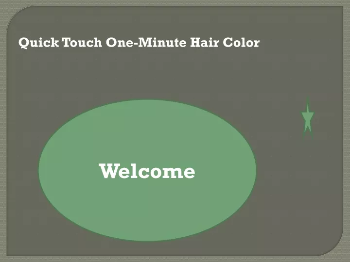 quick touch one minute hair color