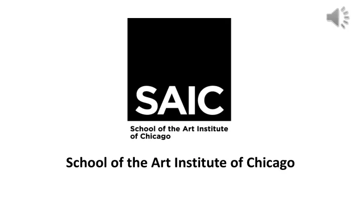 school of the art institute of chicago