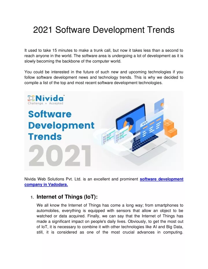2021 software development trends