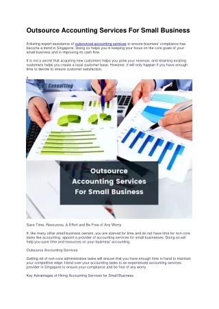 Outsource Accounting Services For Small Business