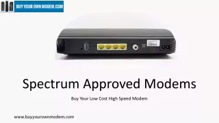 Spectrum Approved Modems
