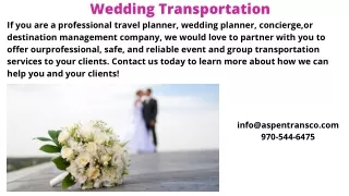Wedding Transportation