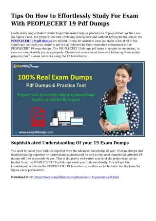 19 Pdf Dumps The Rational Planning Resource
