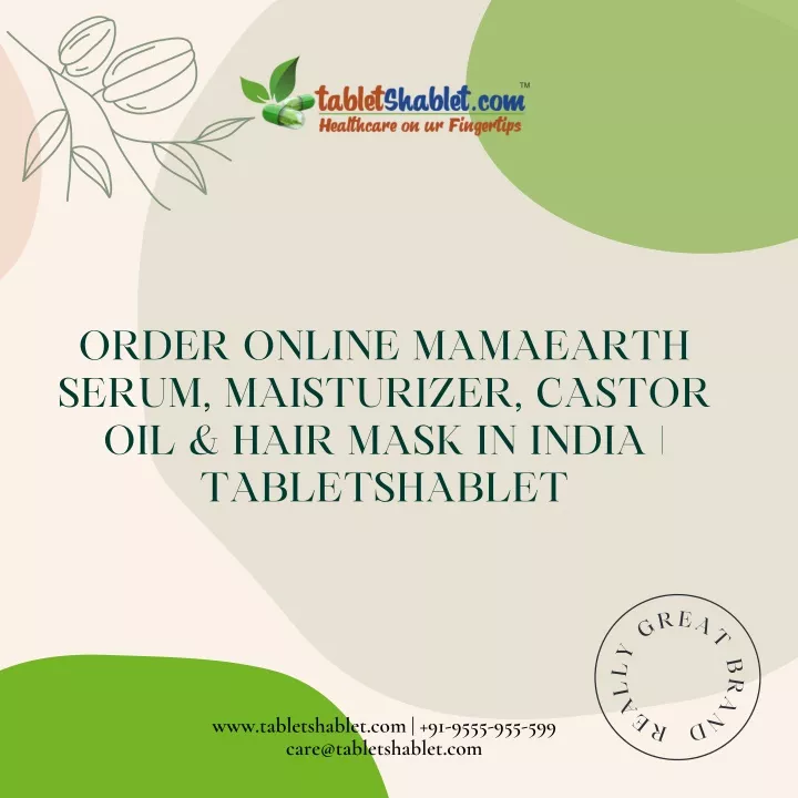 order online mamaearth serum maisturizer castor