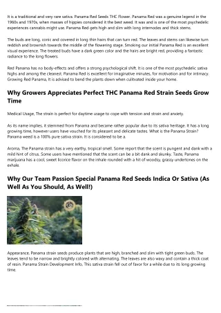 How To Sell Great Panama Red Seeds Female Strain To A Skeptic