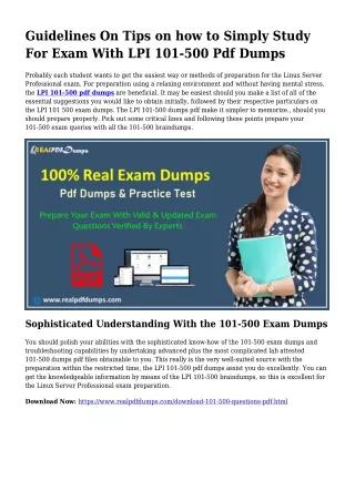 101-500 PDF Dumps To Take care of Preparation Problems