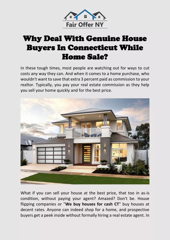 why deal with genuine house why deal with genuine