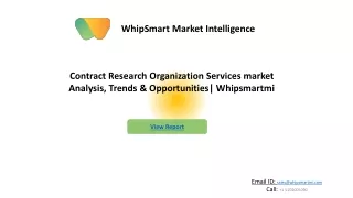 contract research organization services market | Growth, Trends, and Forecast (2