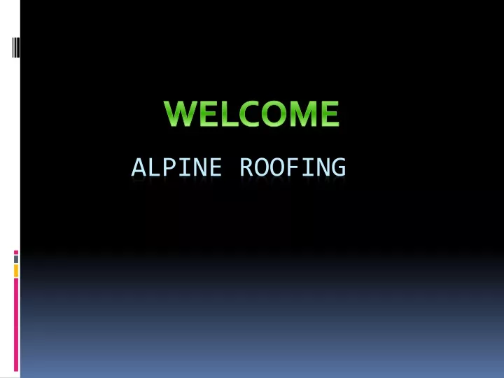 alpine roofing