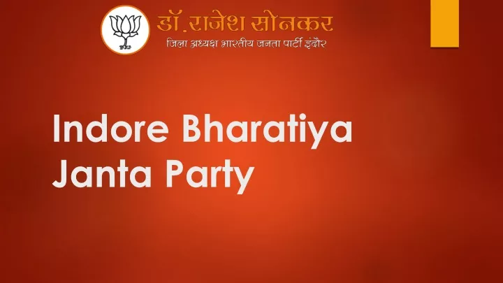 indore bharatiya janta party