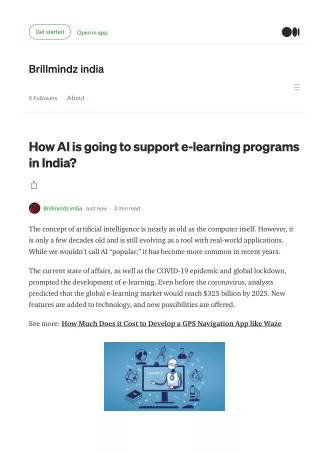 How AI is going to support e-learning programs in India