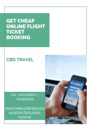 Get cheap online flight ticket booking