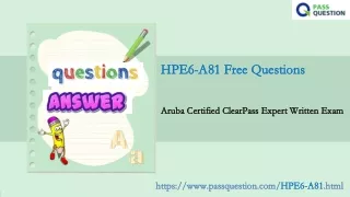 hpe6 a81 free questions hpe6 a81 free questions