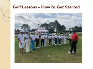 Golf Lessons – How to Get Started