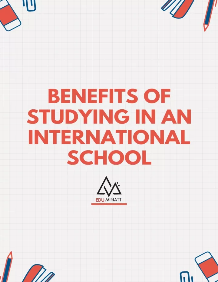 benefits of studying in an international school