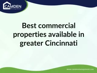 Best Commercial Properties Available In Greater Cincinnati