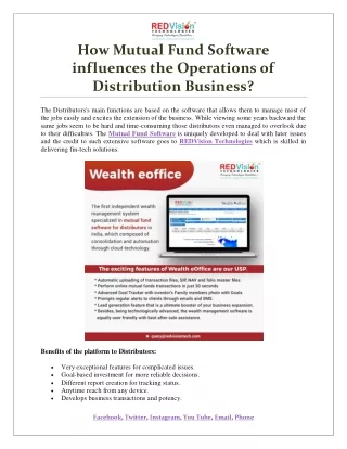 how mutual fund software influences
