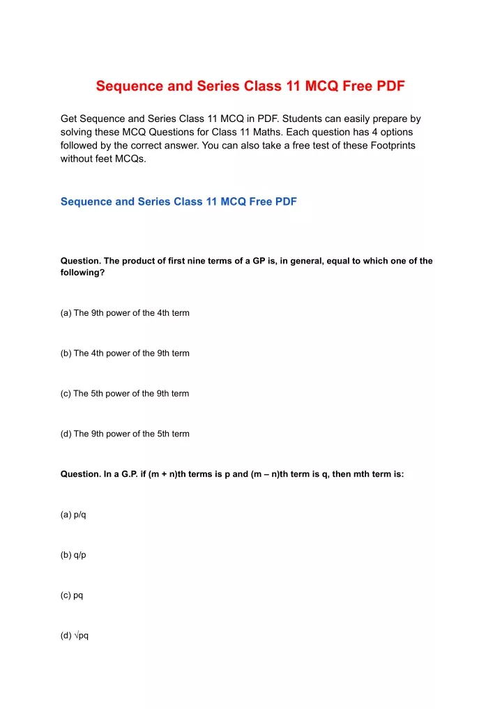 graphic presentation class 11 mcq