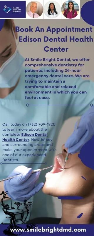 Book An Appointment  Edison Dental Health Center