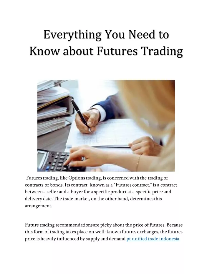 everything you need to know about futures trading